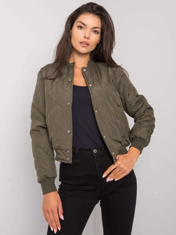 happywoman pikowana kurtka bomberka khaki 1