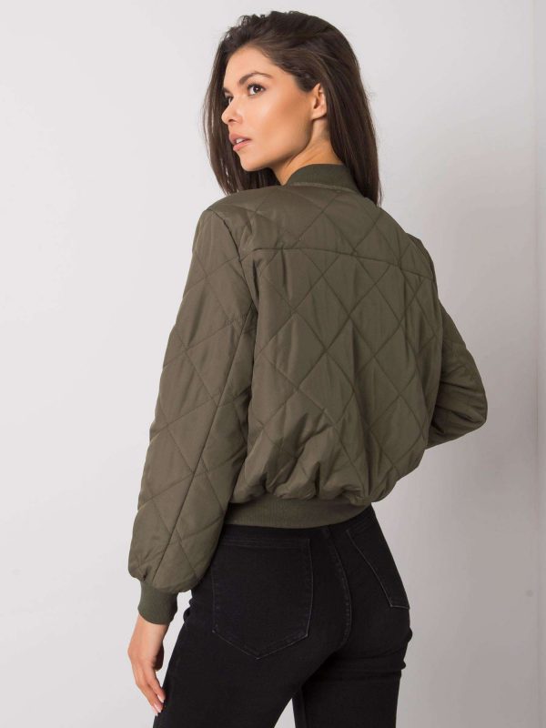 happywoman pikowana kurtka bomberka khaki 4